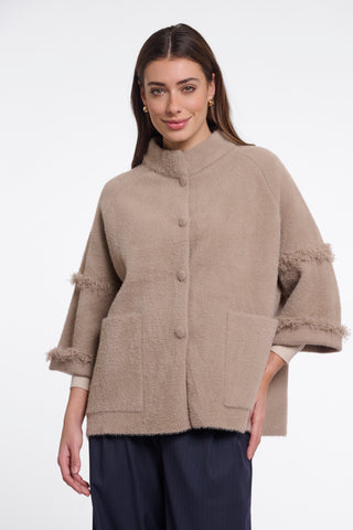 Mantella donna art. Sabe Rino & Pelle Mocha latte