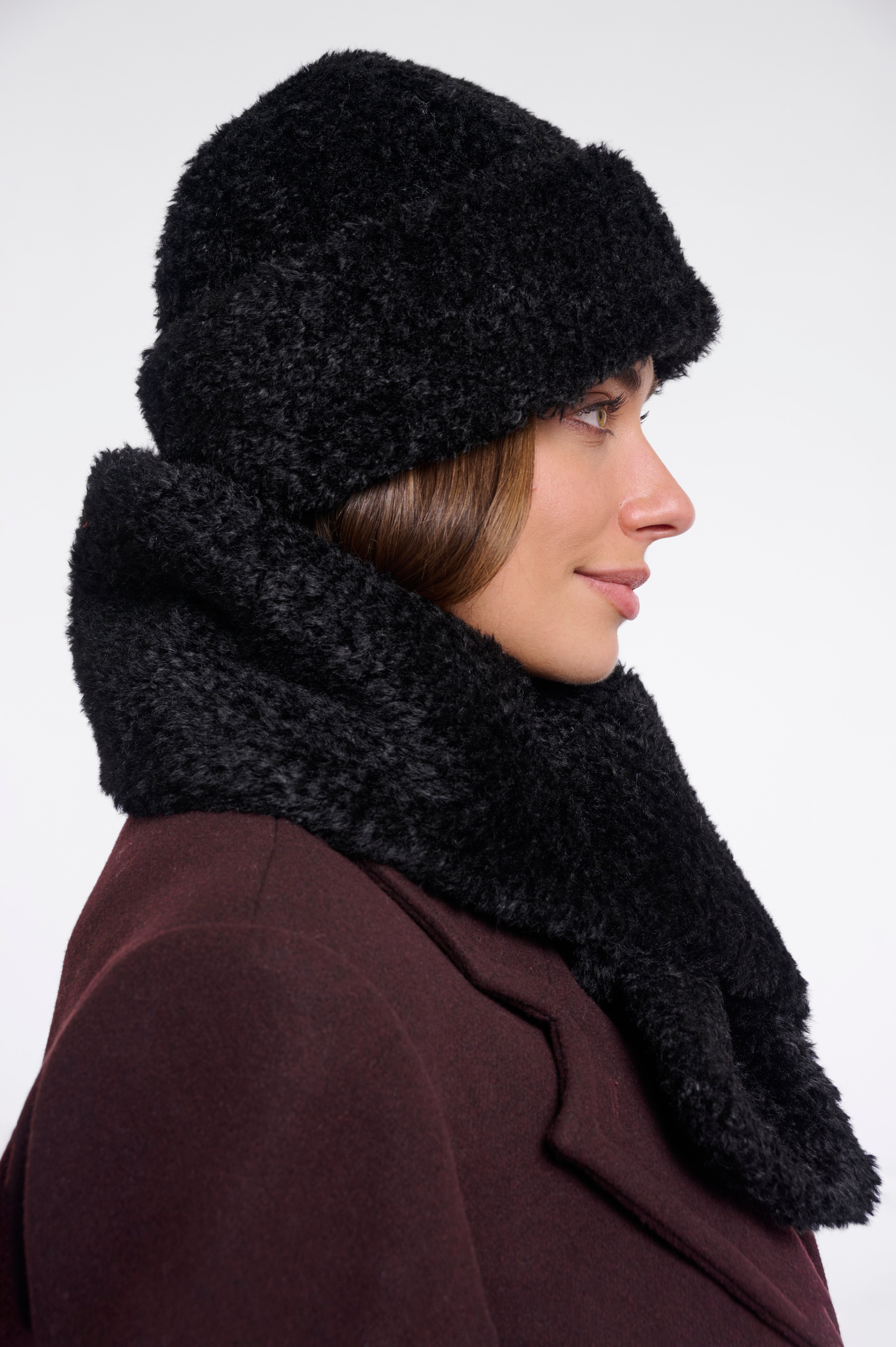 Berretto donna art. Saito Rino & Pelle Black