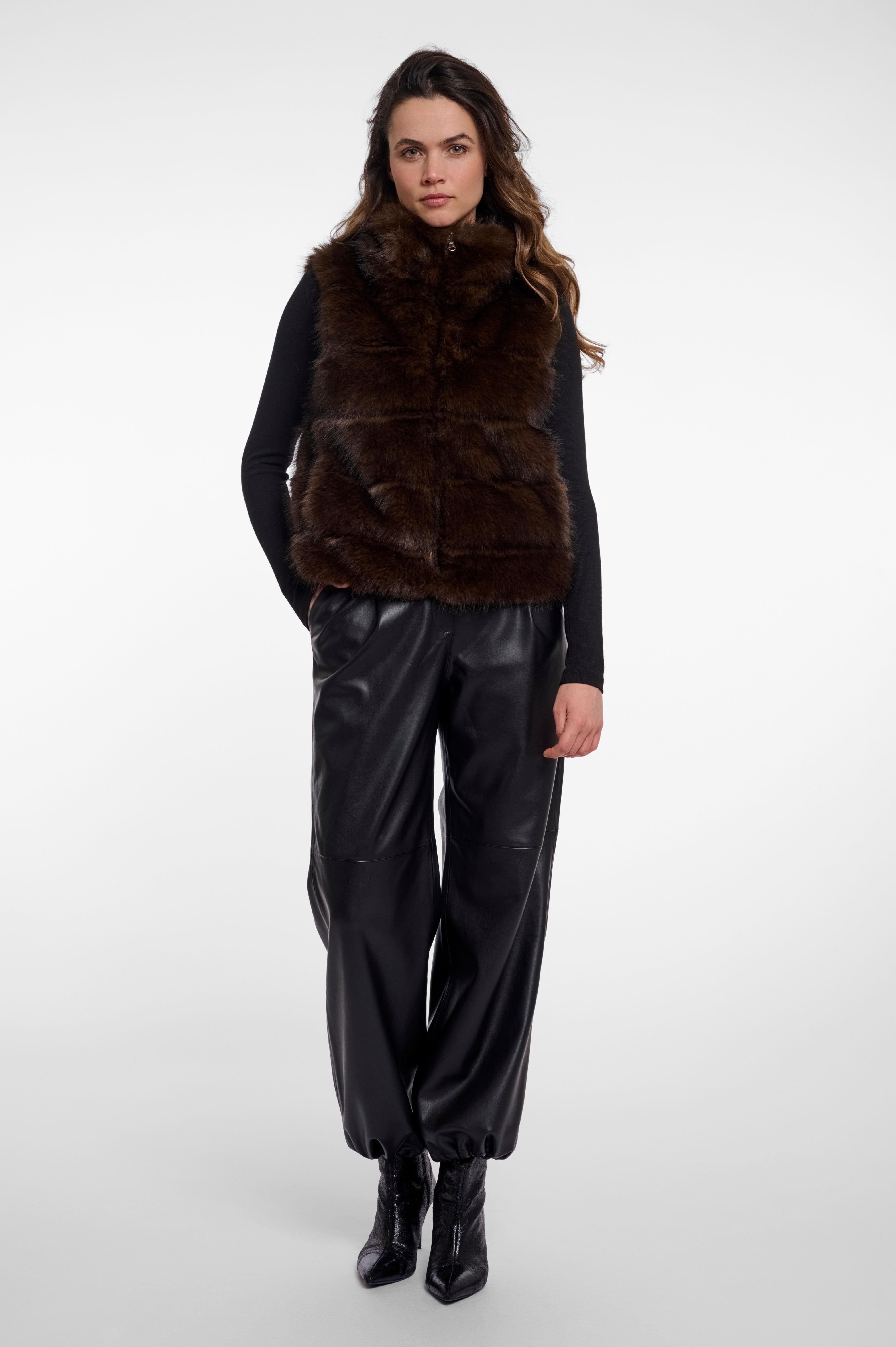 Cappotto donna art. Samar Rino & Pelle Dark brown