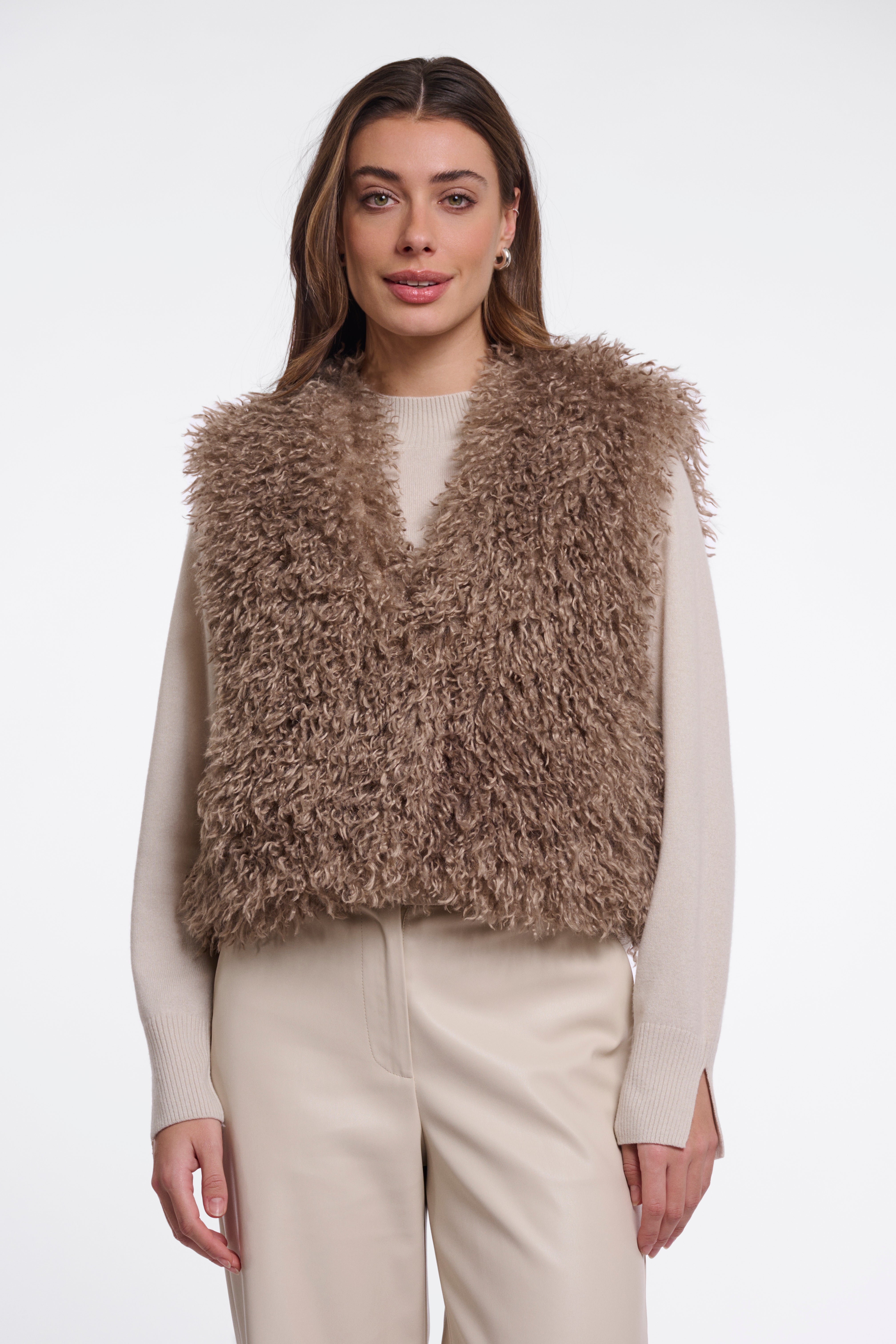 Cappotto donna art. Sensy Rino & Pelle Mocha latte