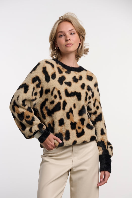 Maglione donna art. Seo Rino & Pelle Big leopard
