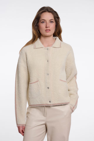 Cardigan donna art. Shirin Rino & Pelle Birch blush feather