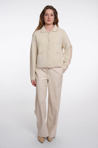 Cardigan donna art. Shirin Rino & Pelle Birch blush feather
