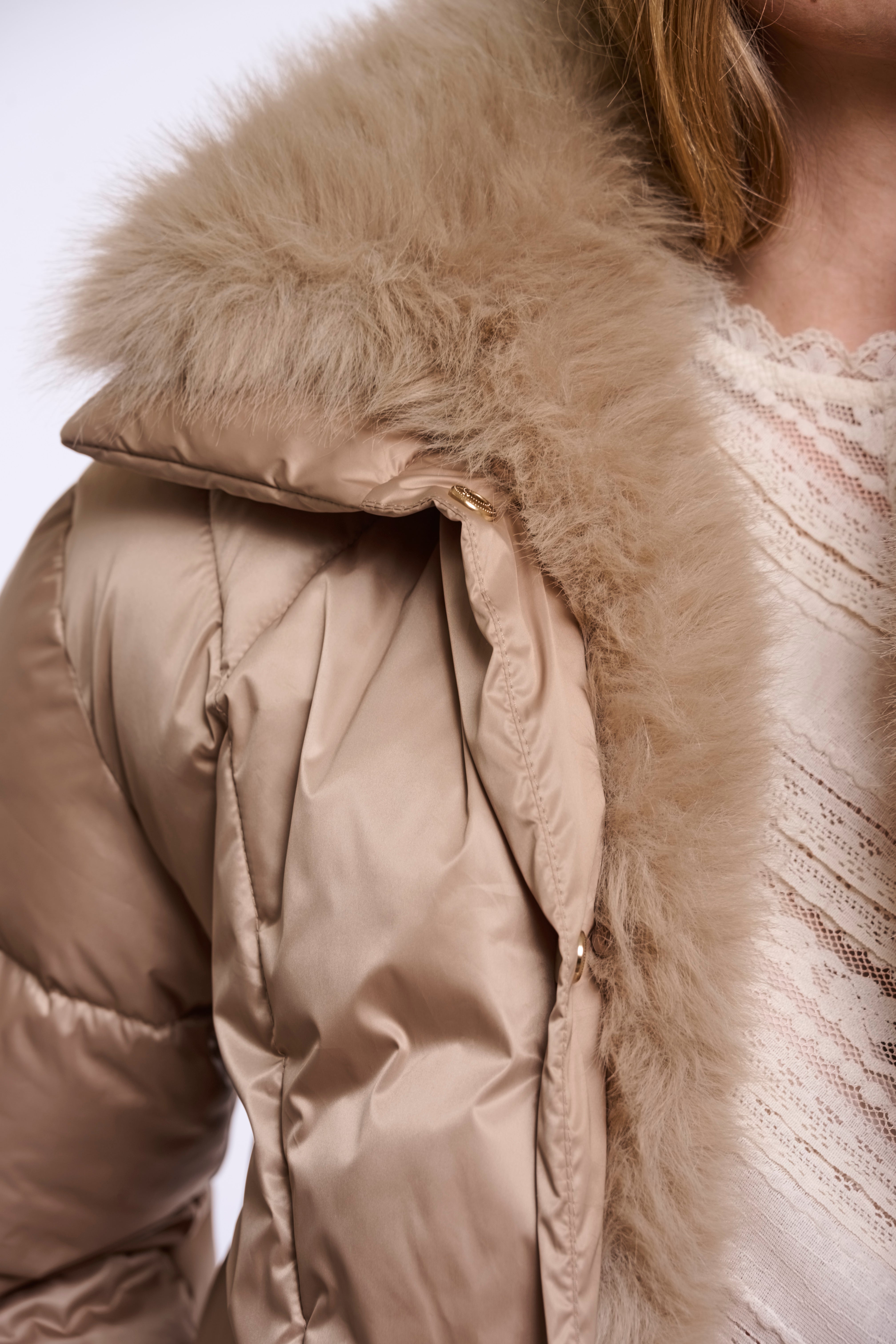 Piumino donna art. Sigi Rino & Pelle Light toast