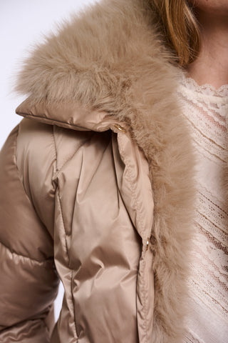 Piumino donna art. Sigi Rino & Pelle Light toast