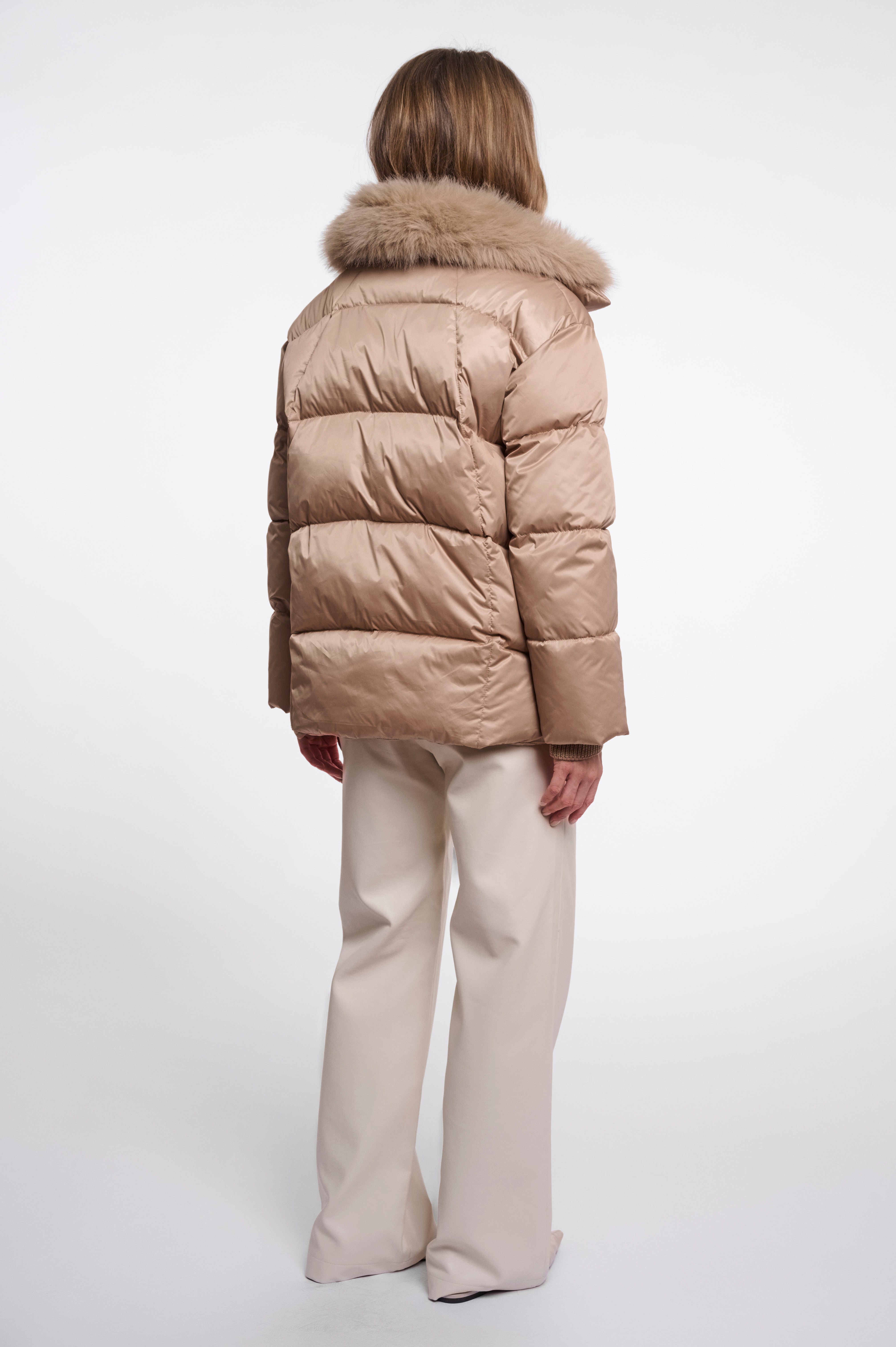 Piumino donna art. Sigi Rino & Pelle Light toast