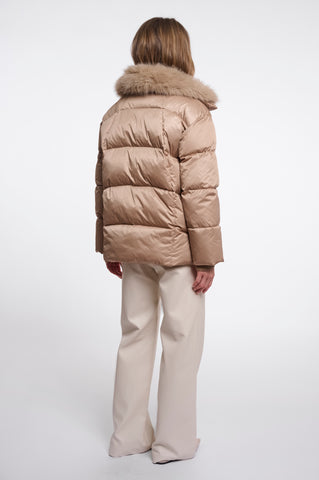 Piumino donna art. Sigi Rino & Pelle Light toast