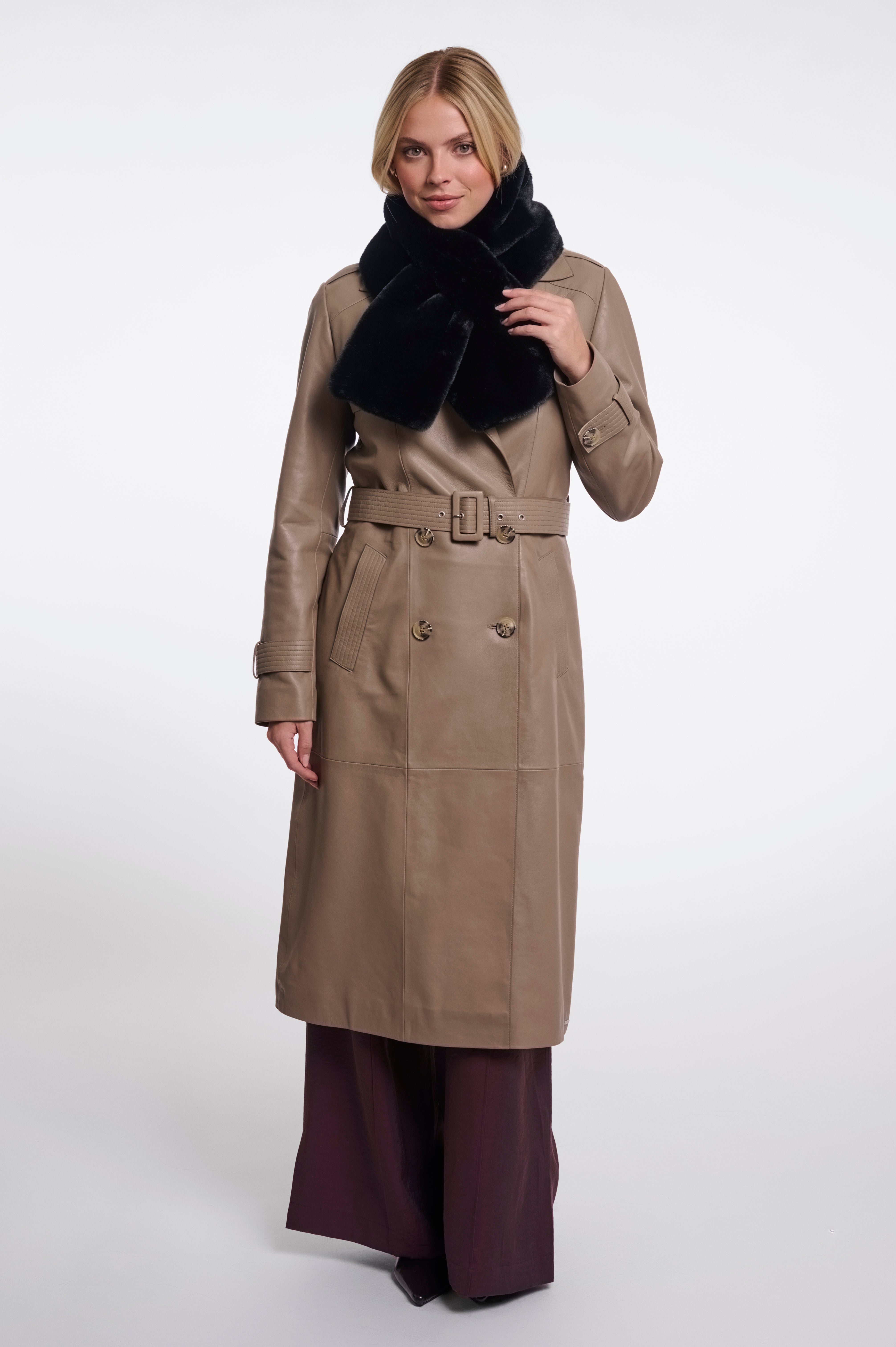 Sciarpa donna art. Stip Rino & Pelle Black