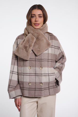 Sciarpa donna art. Stip Rino & Pelle Mocha latte