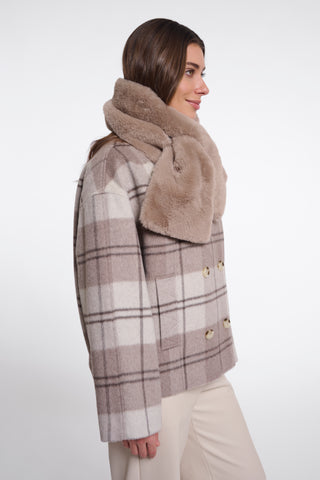 Sciarpa donna art. Stip Rino & Pelle Mocha latte