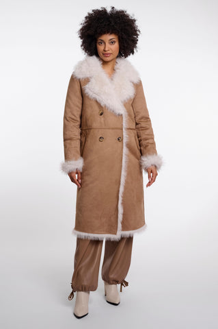 Cappotto donna art. Suleen Rino & Pelle Toast birch