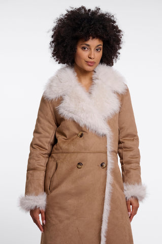 Cappotto donna art. Suleen Rino & Pelle Toast birch