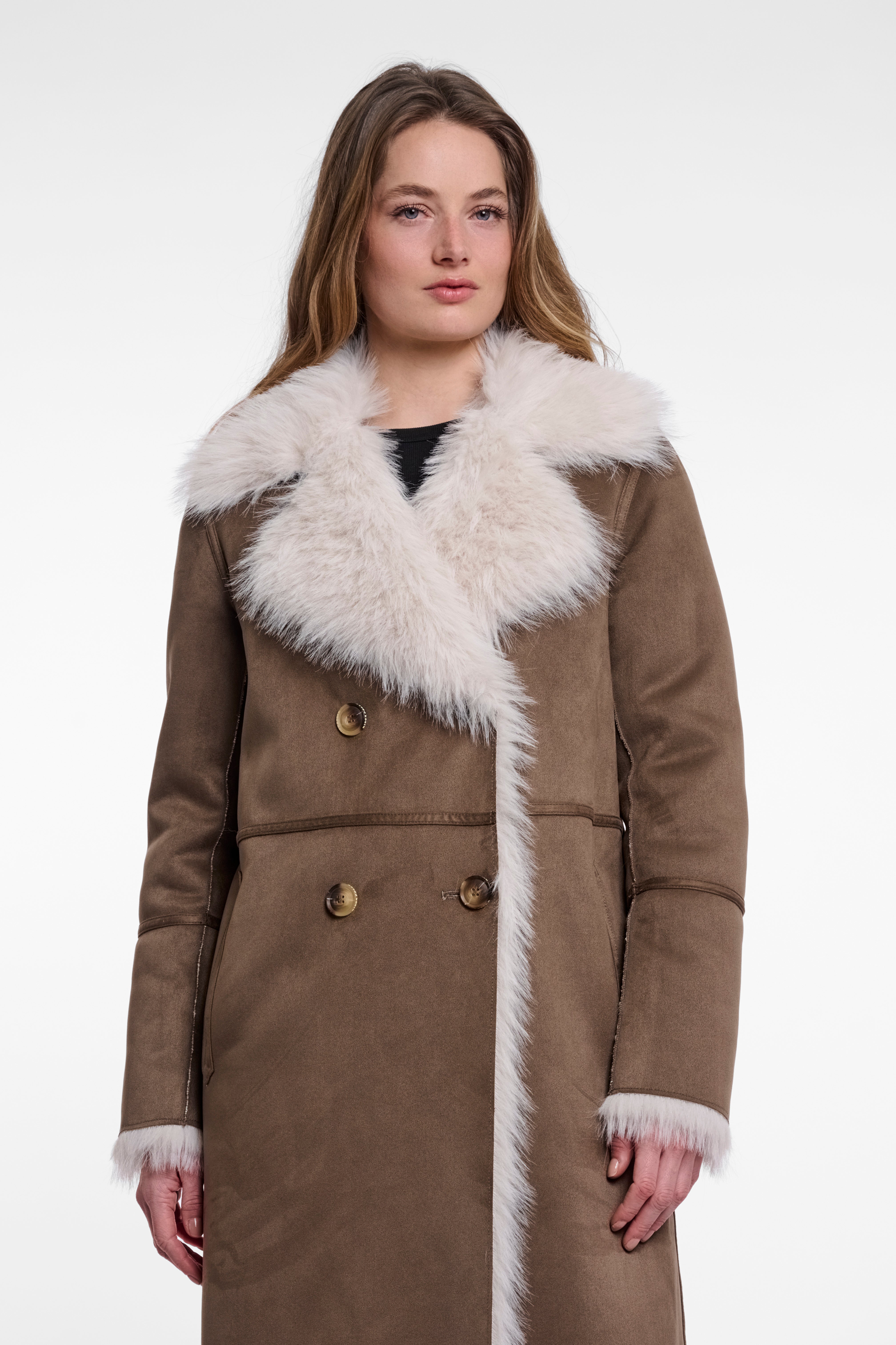 Cappotto donna art. Suleen Rino & Pelle Walnut birch