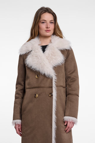 Cappotto donna art. Suleen Rino & Pelle Walnut birch