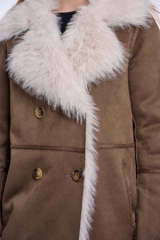 Cappotto donna art. Suleen Rino & Pelle Walnut birch