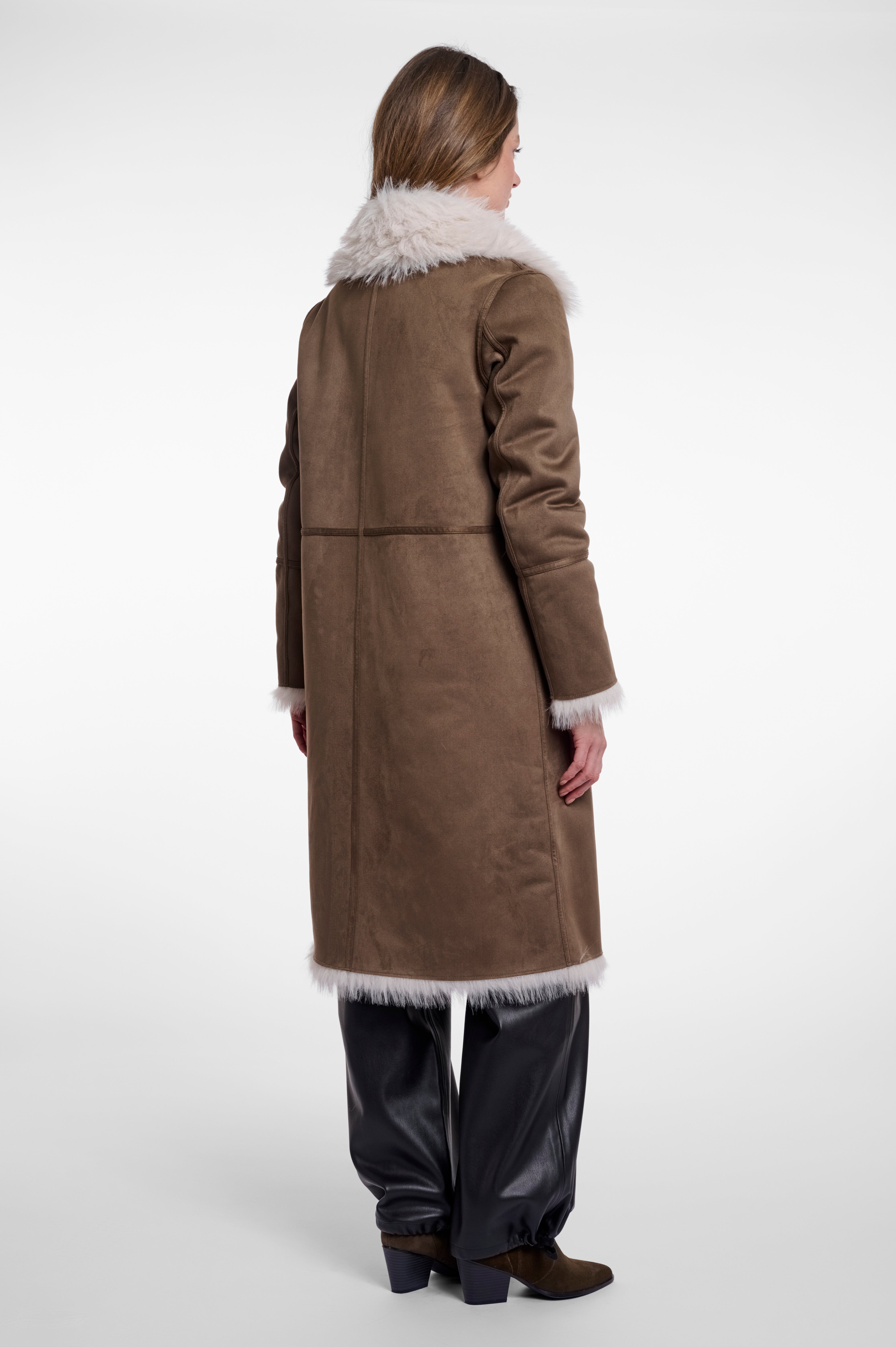 Cappotto donna art. Suleen Rino & Pelle Walnut birch