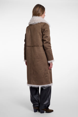 Cappotto donna art. Suleen Rino & Pelle Walnut birch