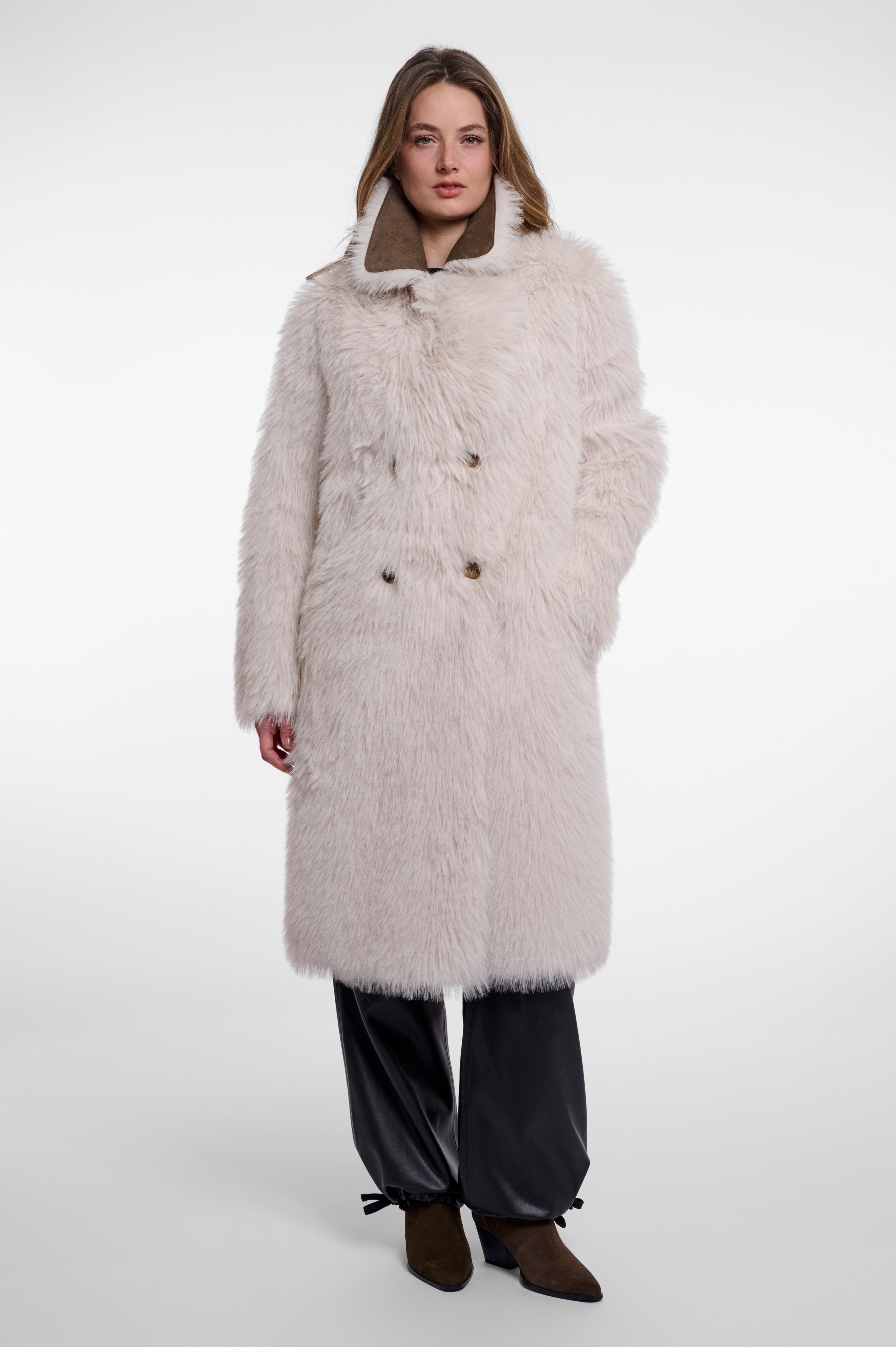 Cappotto donna art. Suleen Rino & Pelle Walnut birch