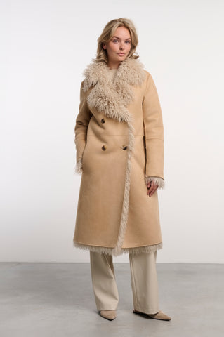 Cappotto donna art. Suleen Rino & Pelle Beige birch