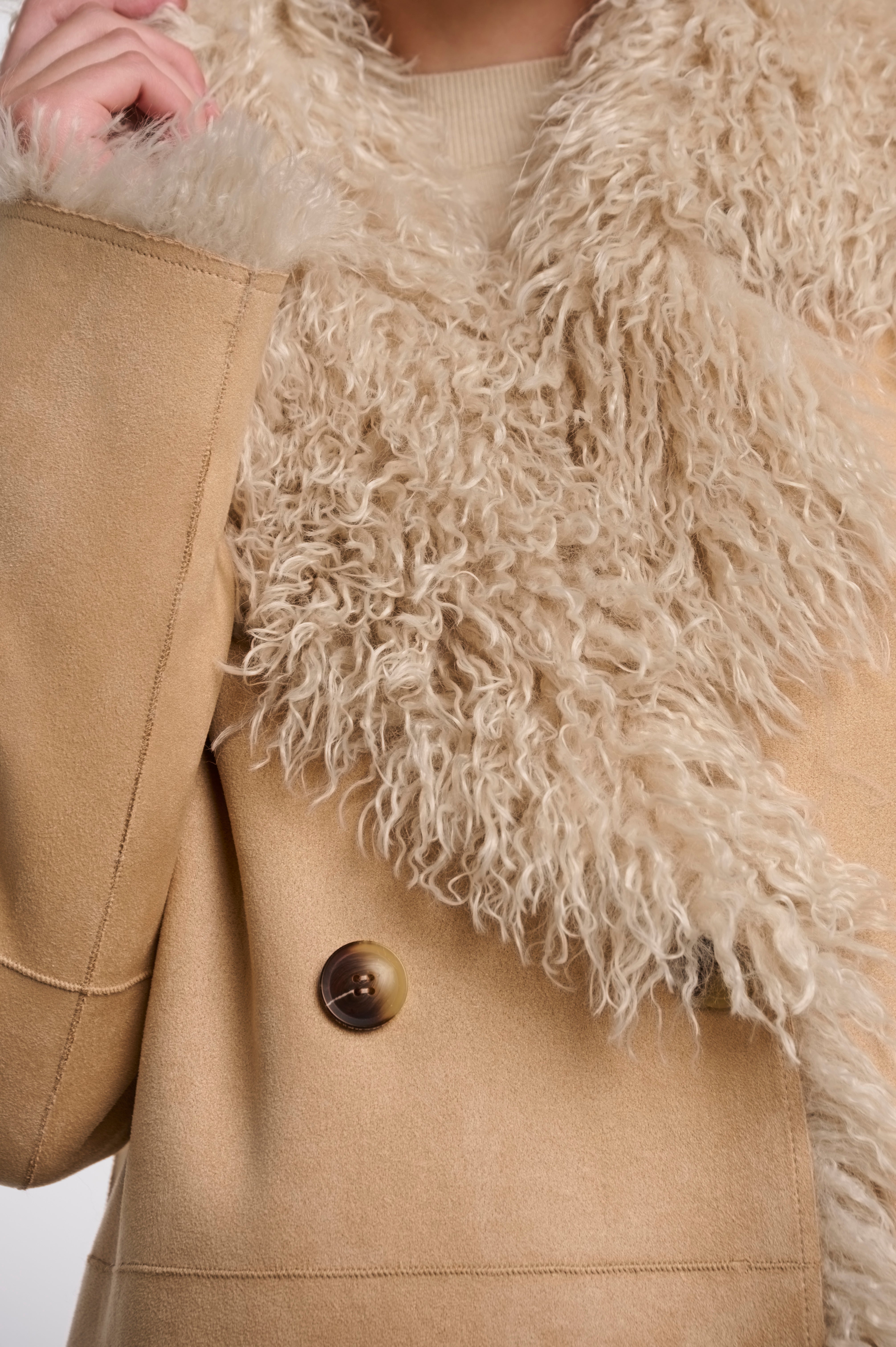 Cappotto donna art. Suleen Rino & Pelle Beige birch