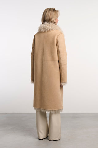 Cappotto donna art. Suleen Rino & Pelle Beige birch