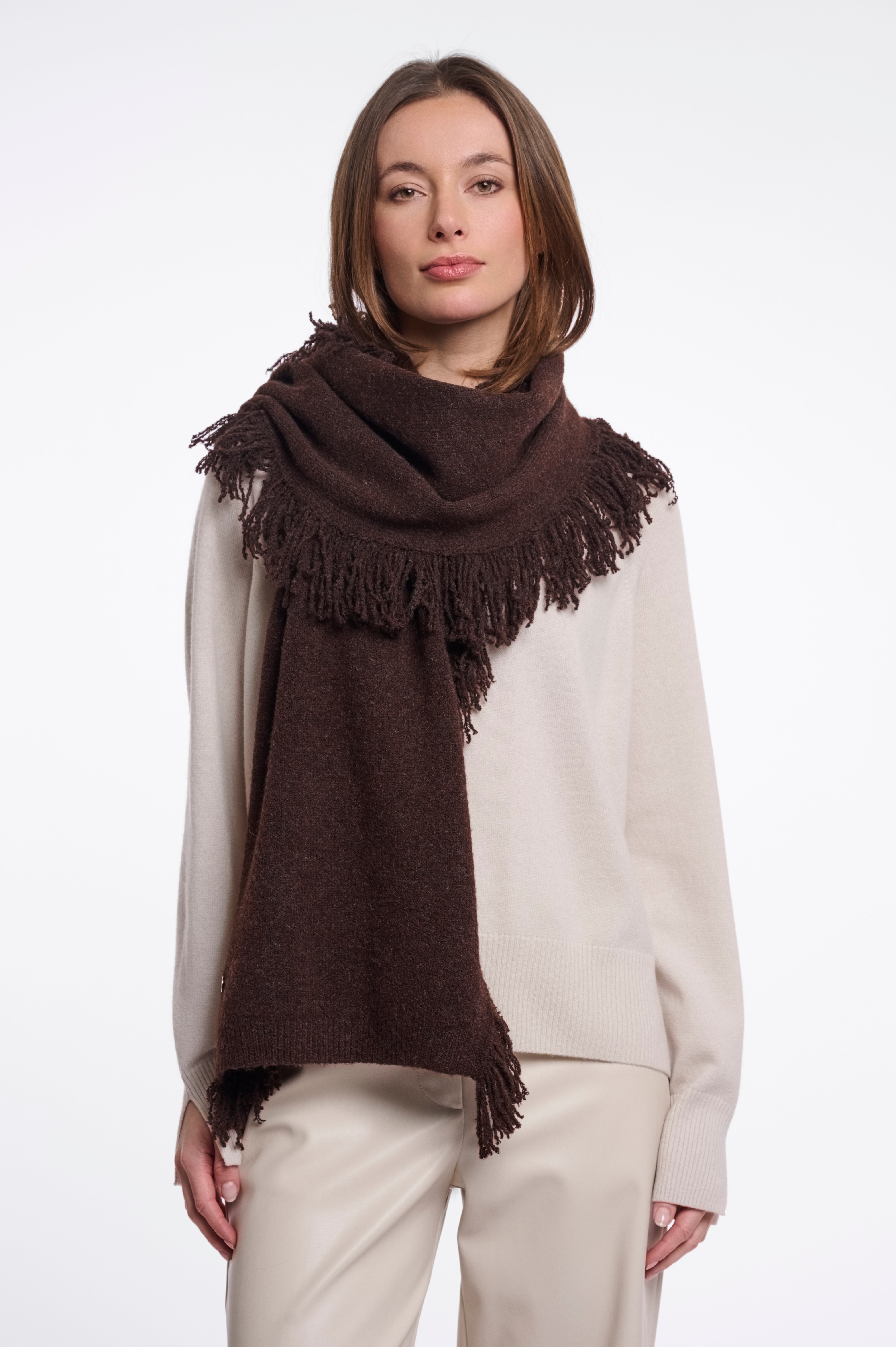 Sciarpa donna art. Thera Rino & Pelle Coffee roast
