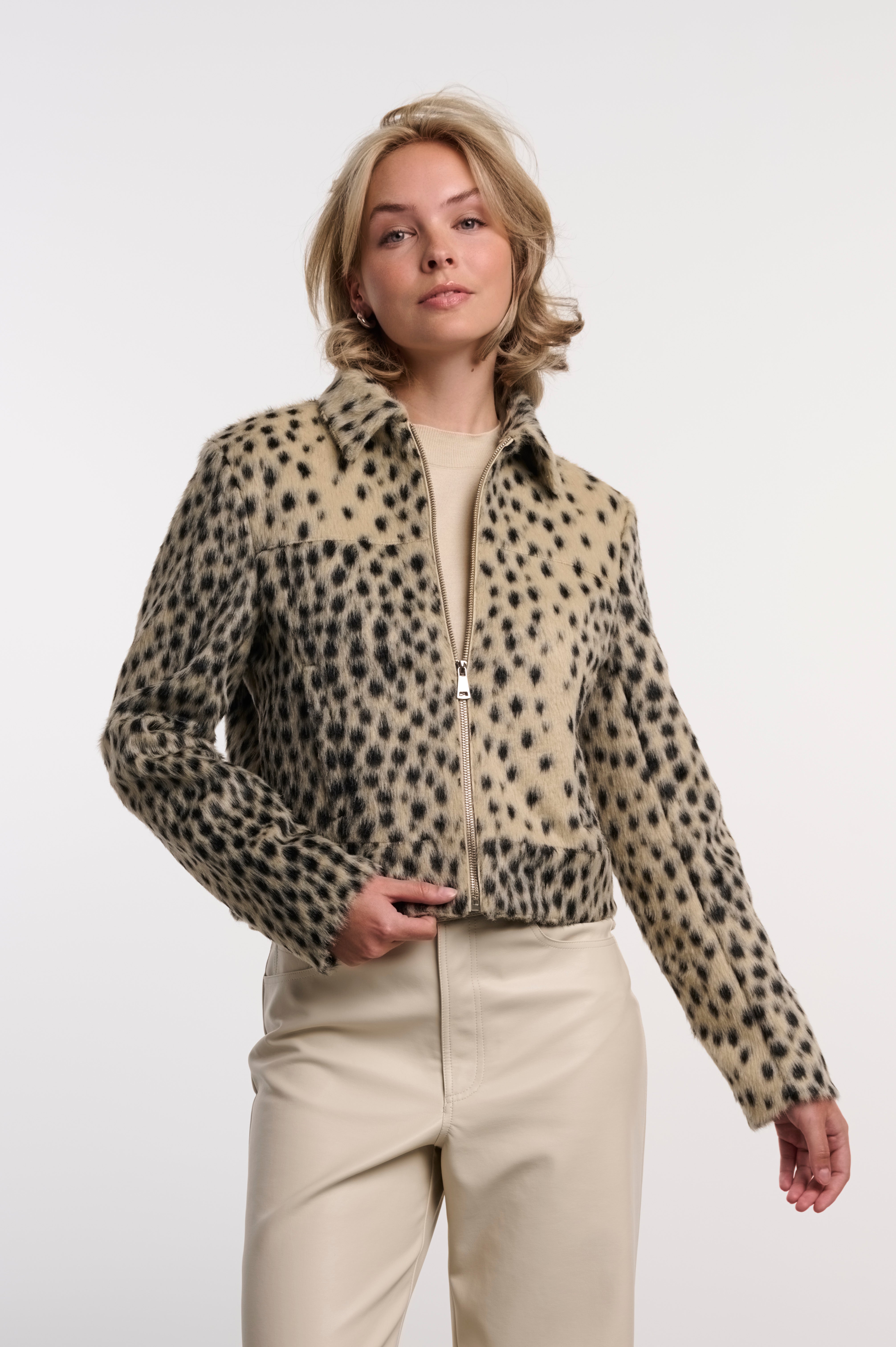 Giacca donna art. Touka Rino & Pelle Cheetah