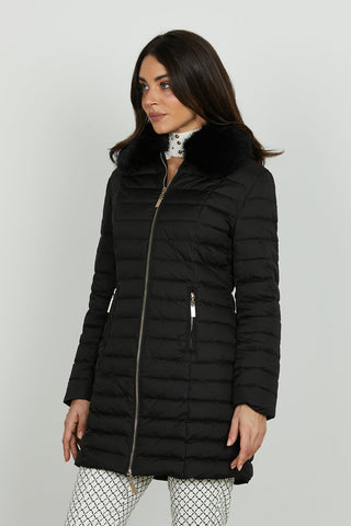Piumino ULTAR lungo manica lunga con collo ecopelliccia più zip art. RDA2505009013 Donna Relish Autunno Inverno 2025/2026
