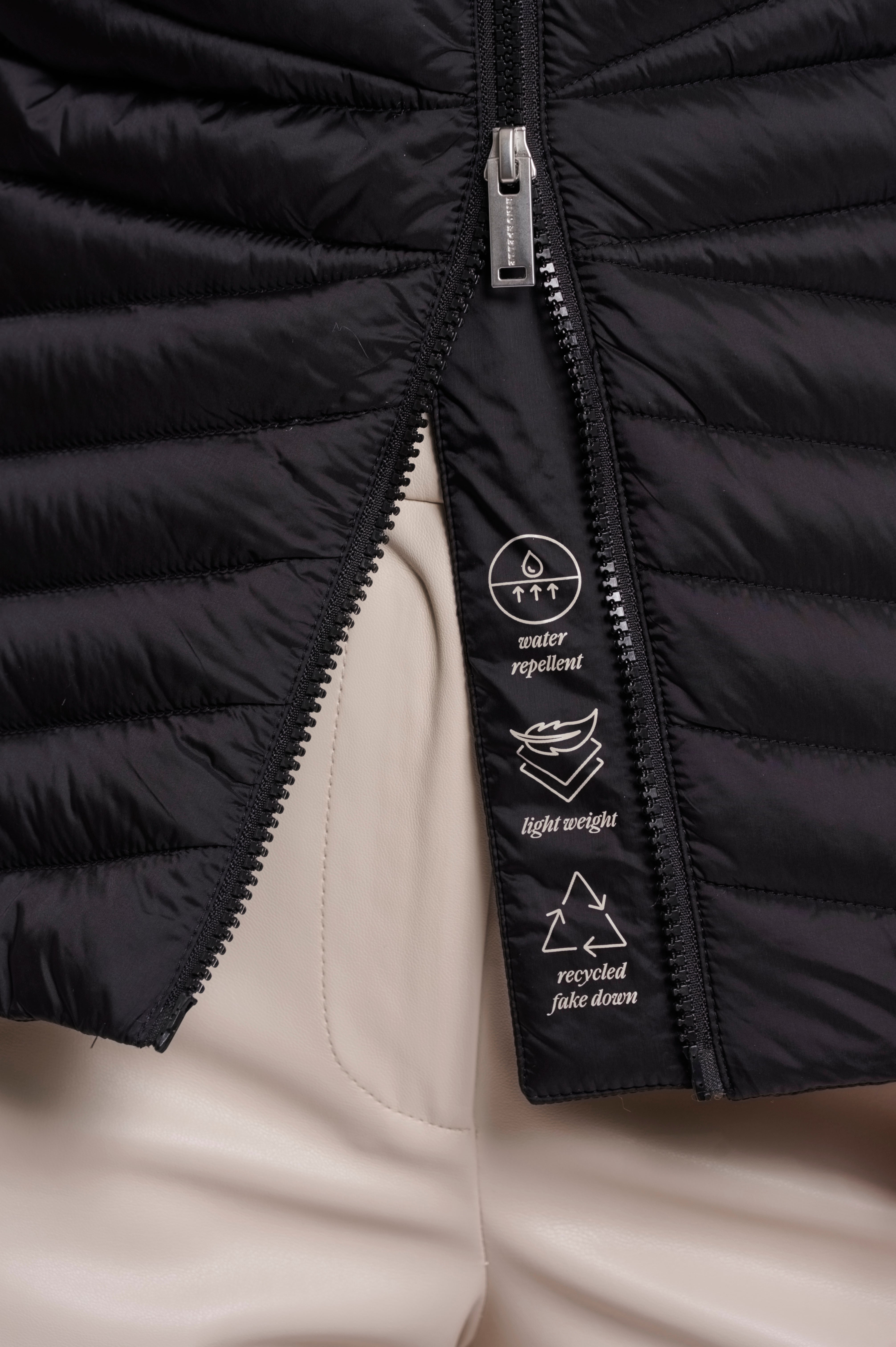 Piumino donna art. Uvi Rino & Pelle Black
