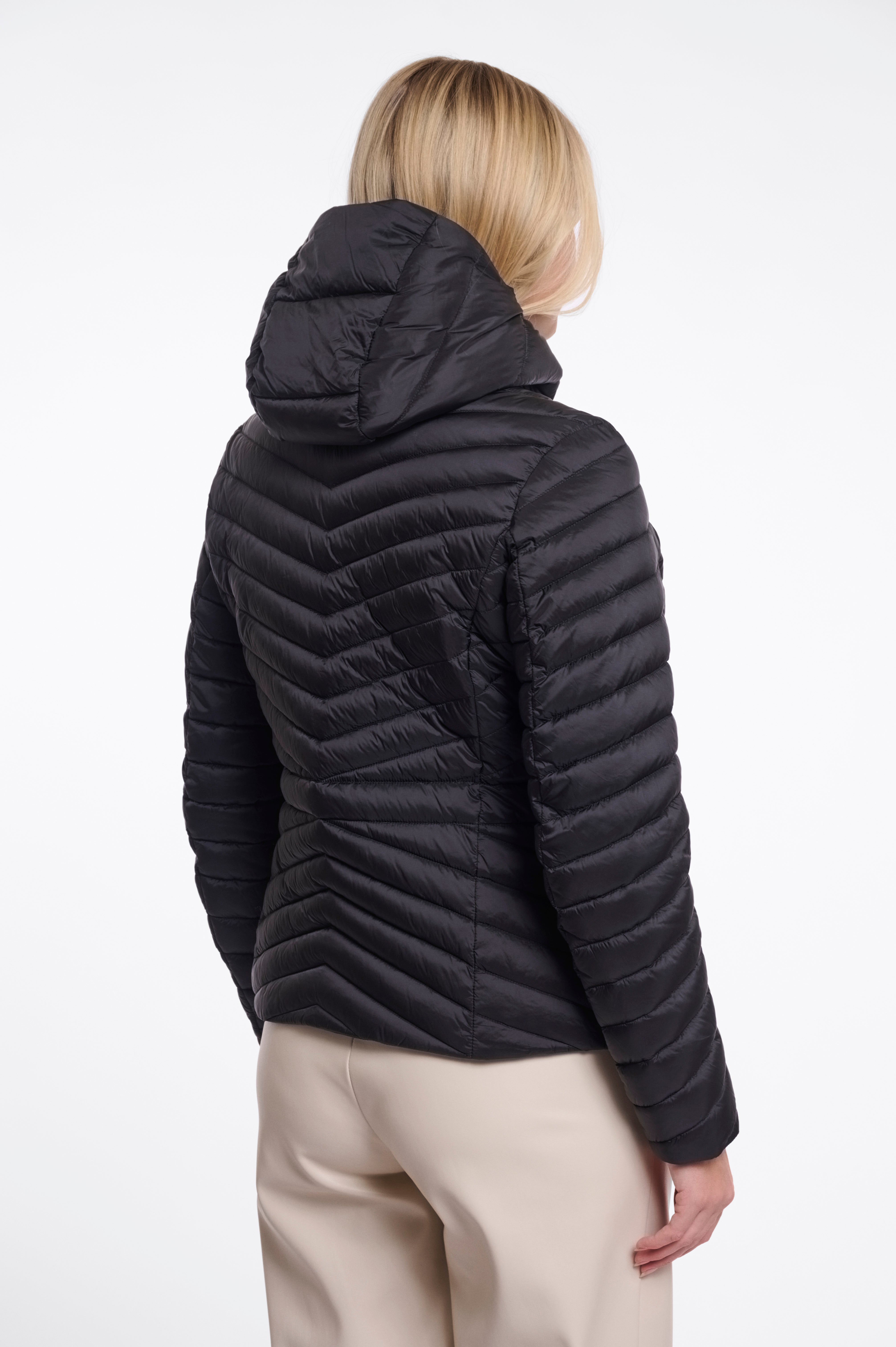 Piumino donna art. Uvi Rino & Pelle Black