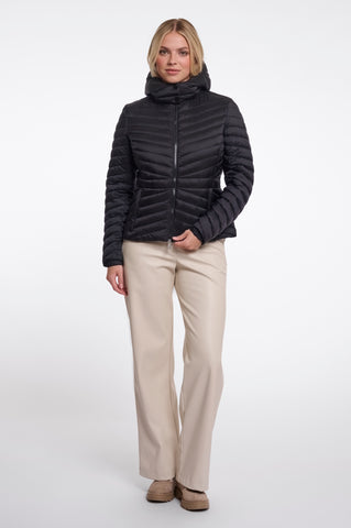 Piumino donna art. Uvi Rino & Pelle Black