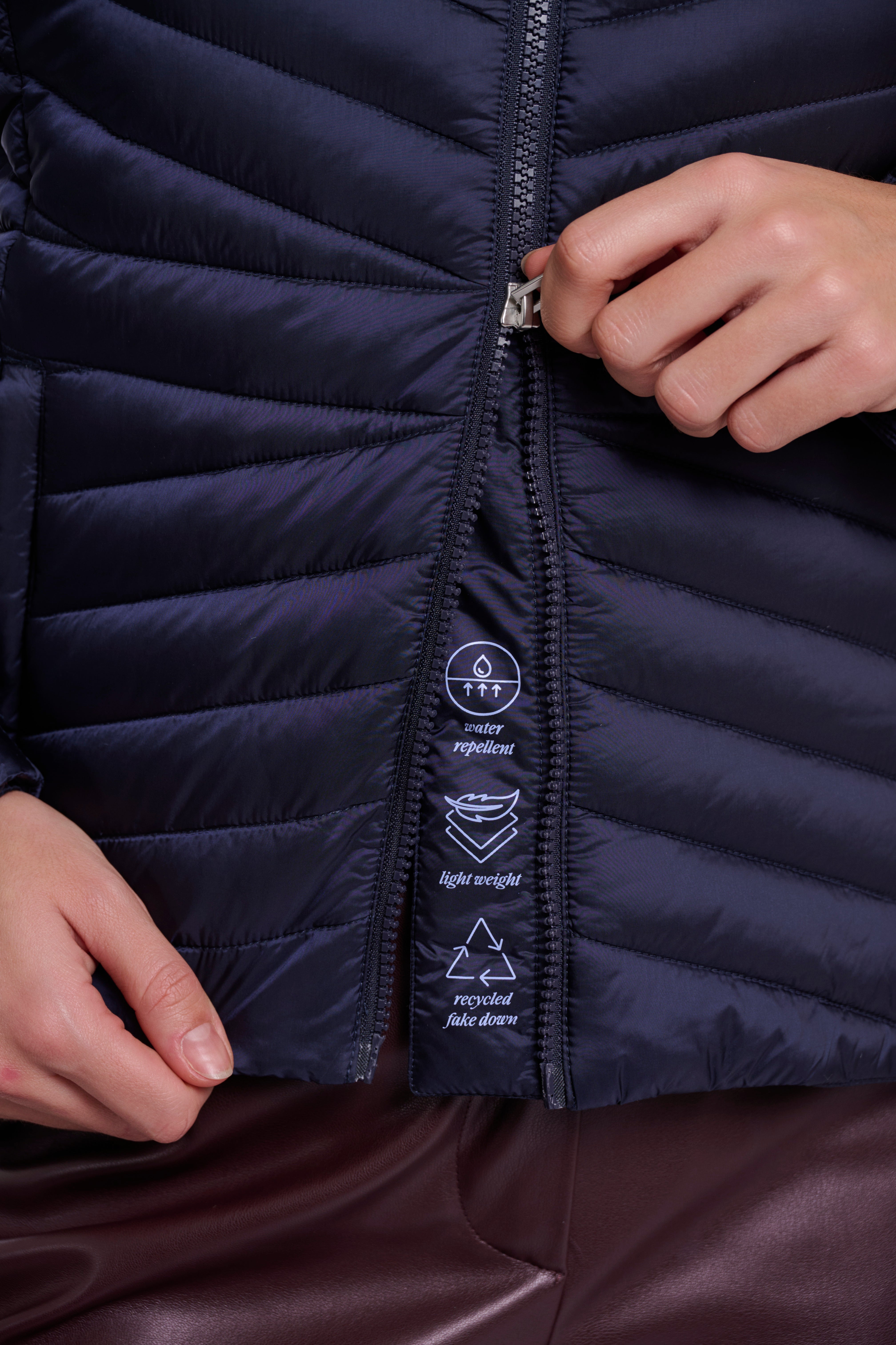 Piumino donna art. Uvi Rino & Pelle Dark navy
