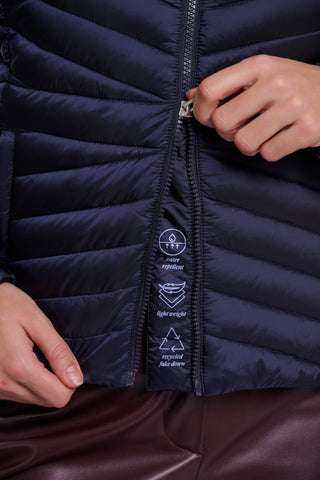 Piumino donna art. Uvi Rino & Pelle Dark navy