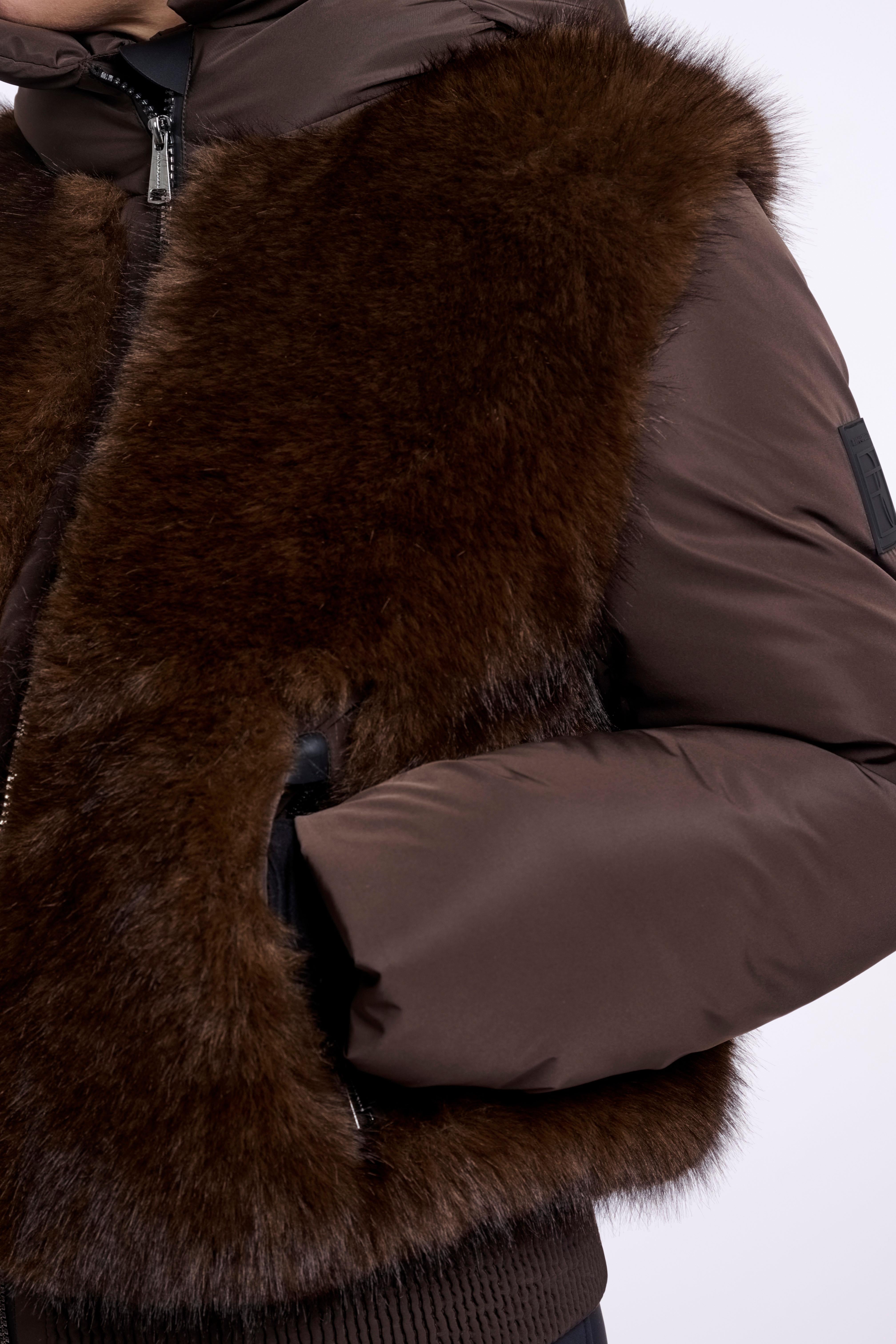 Giacca da sci donna art. Vanesa Rino & Pelle Dark brown