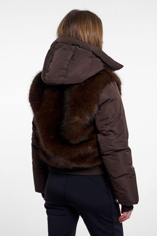 Giacca da sci donna art. Vanesa Rino & Pelle Dark brown
