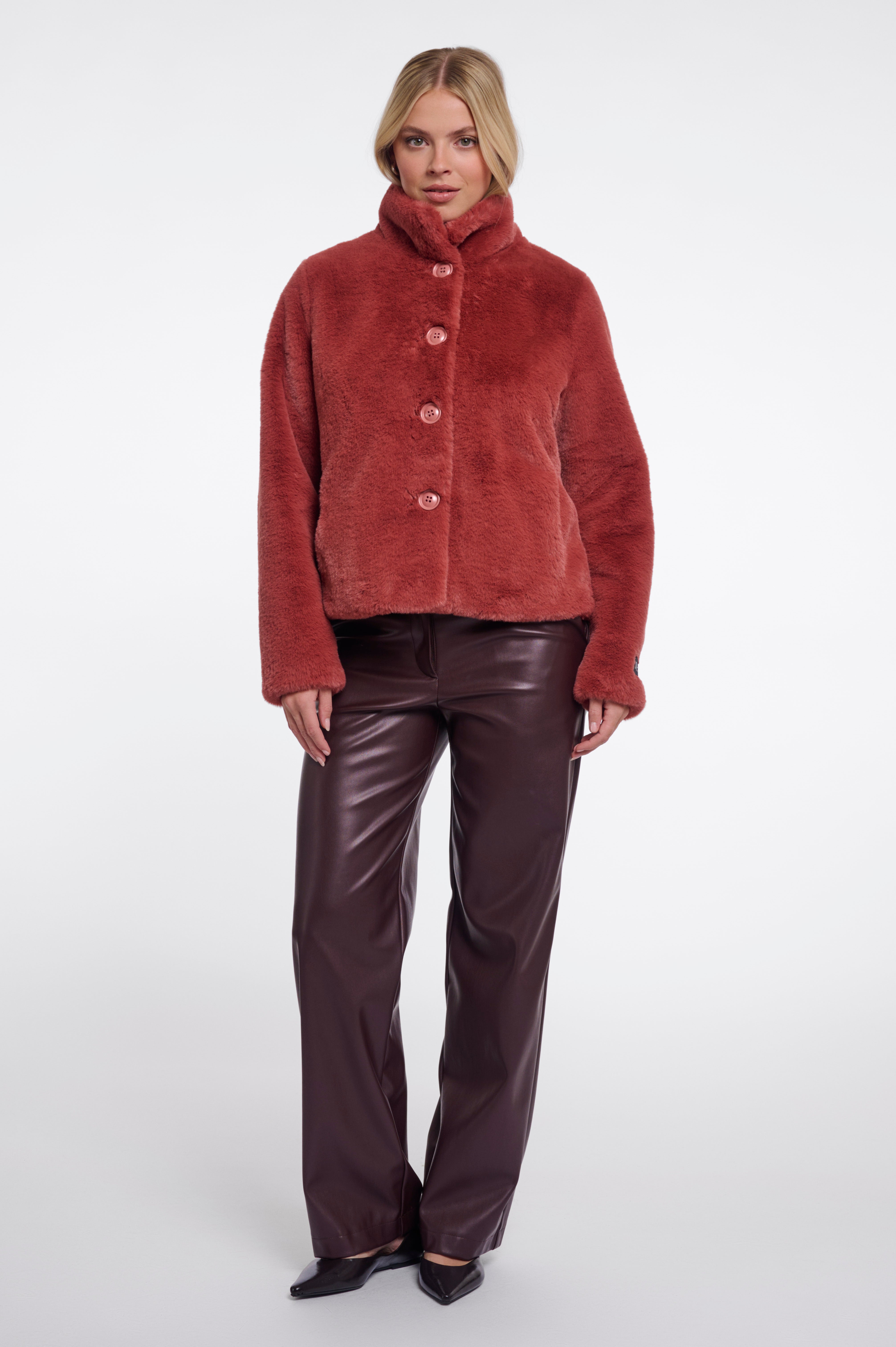 Giacca donna art. Vie Rino & Pelle Antique rouge