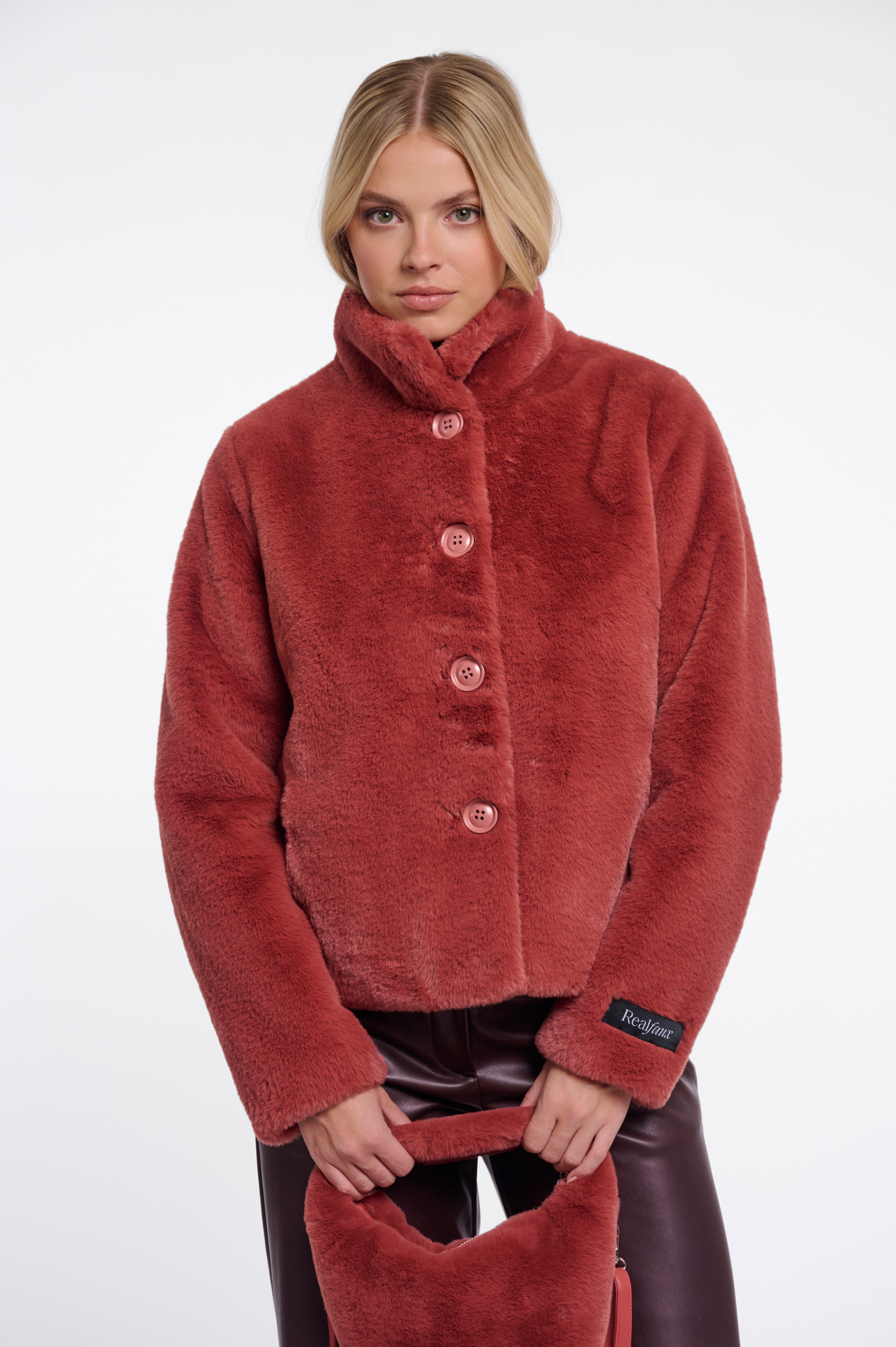 Giacca donna art. Vie Rino & Pelle Antique rouge