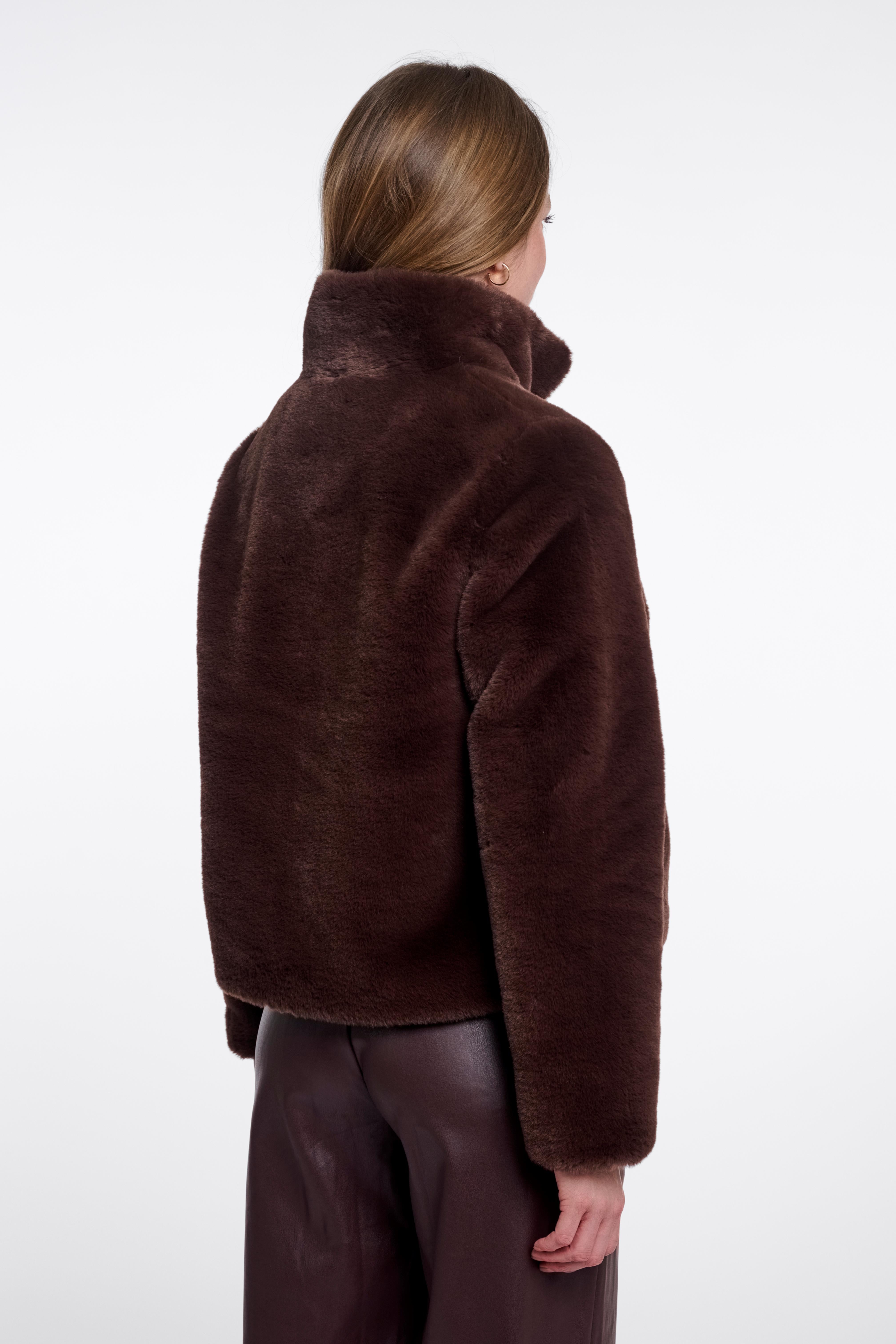 Giacca donna art. Vie Rino & Pelle Coffee roast