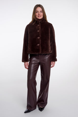 Giacca donna art. Vie Rino & Pelle Coffee roast