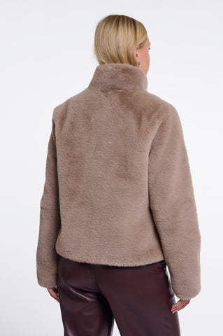 Giacca donna art. Vie Rino & Pelle Mocha latte