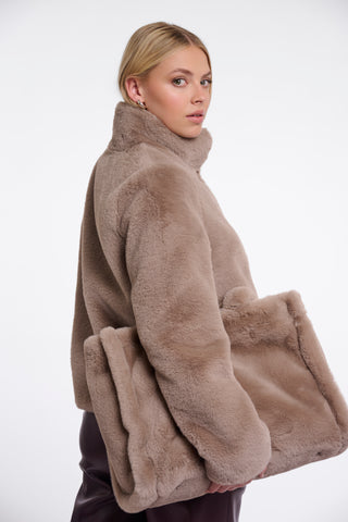 Giacca donna art. Vie Rino & Pelle Mocha latte