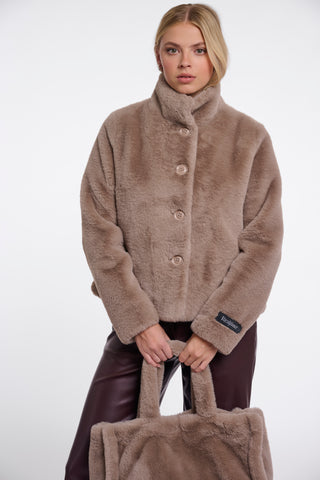 Giacca donna art. Vie Rino & Pelle Mocha latte