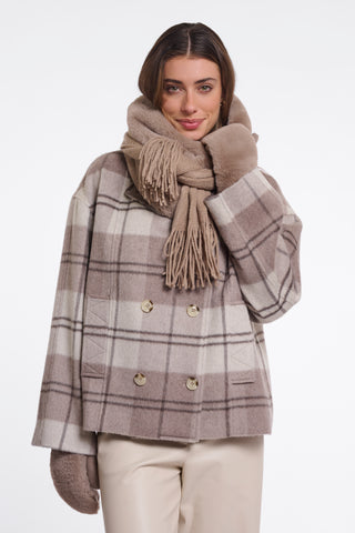 Sciarpa donna art. Vlien Rino & Pelle Mocha latte
