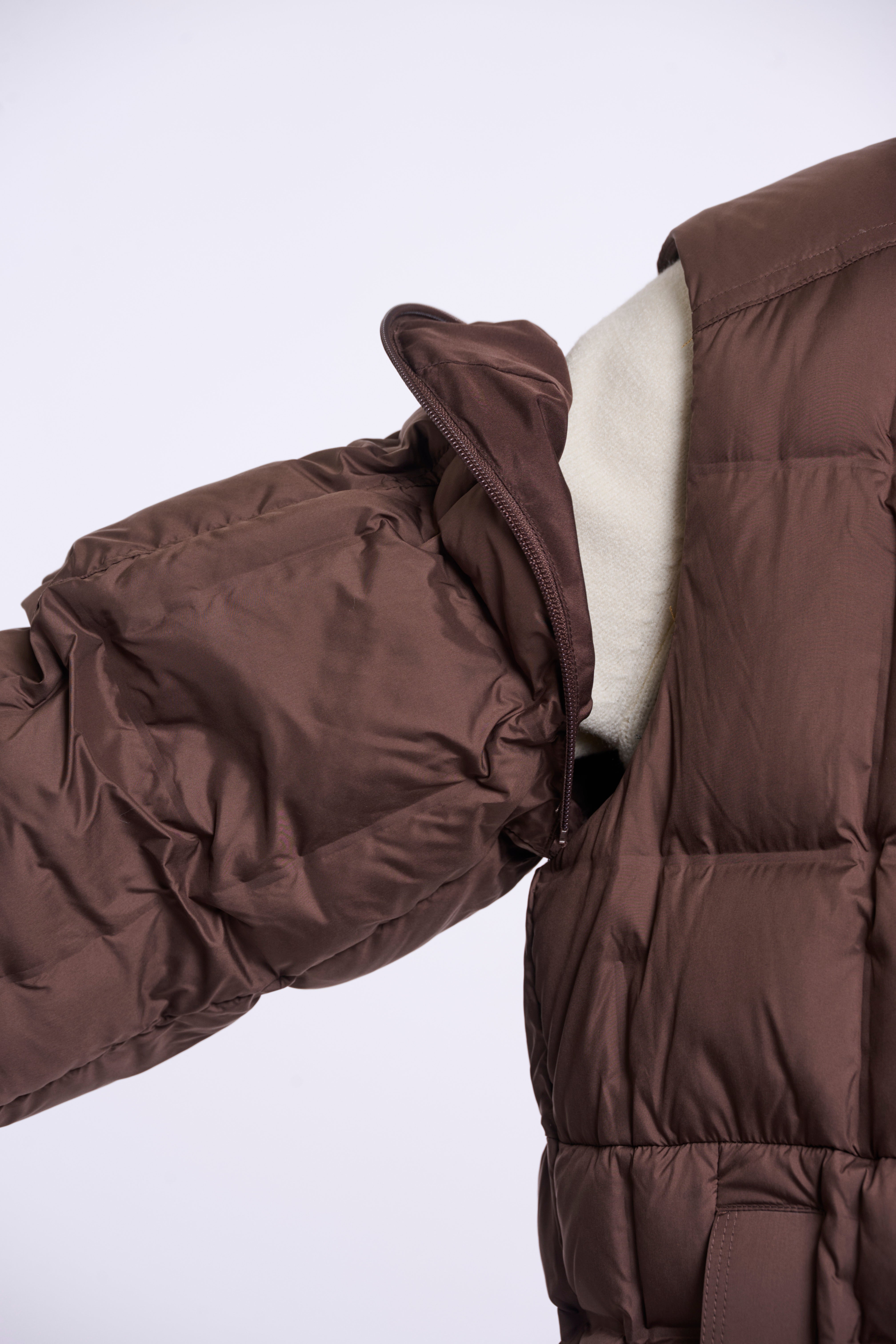 Piumino donna art. Wonah Rino & Pelle Dusty coffee