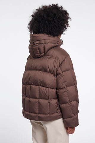 Piumino donna art. Wonah Rino & Pelle Dusty coffee