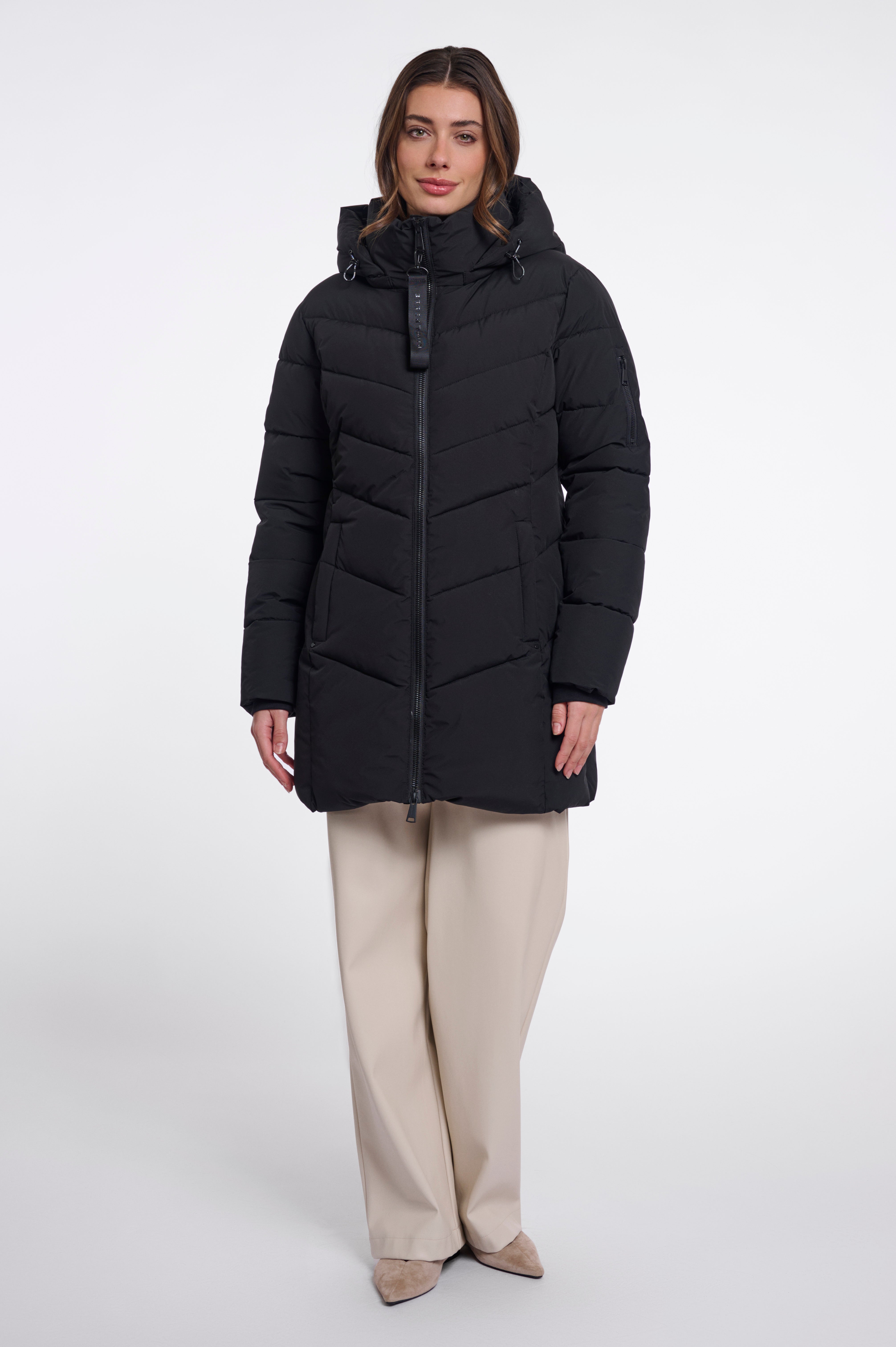 Piumino donna art. Yasmina Rino & Pelle Black