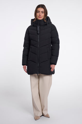 Piumino donna art. Yasmina Rino & Pelle Black