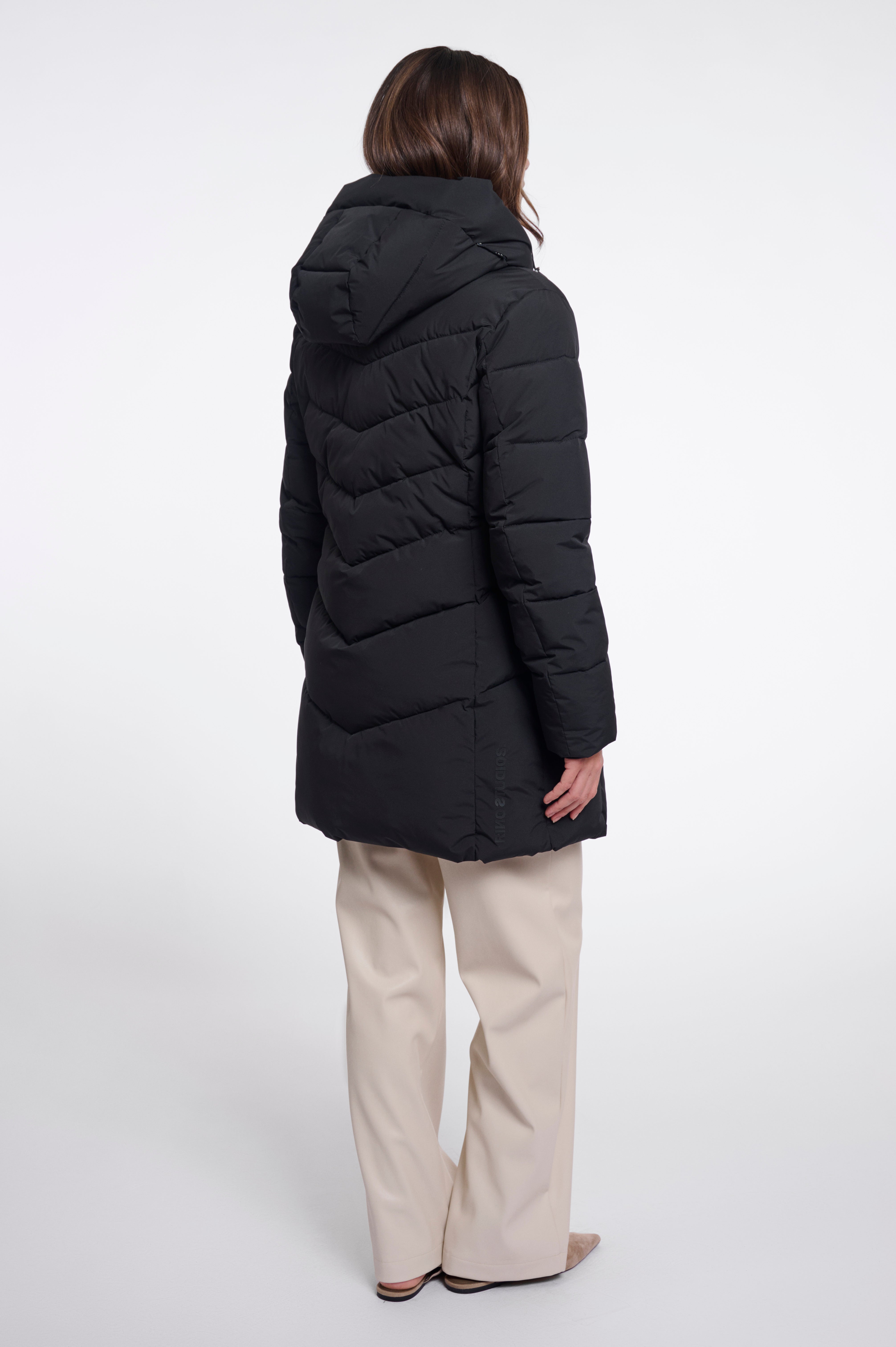 Piumino donna art. Yasmina Rino & Pelle Black