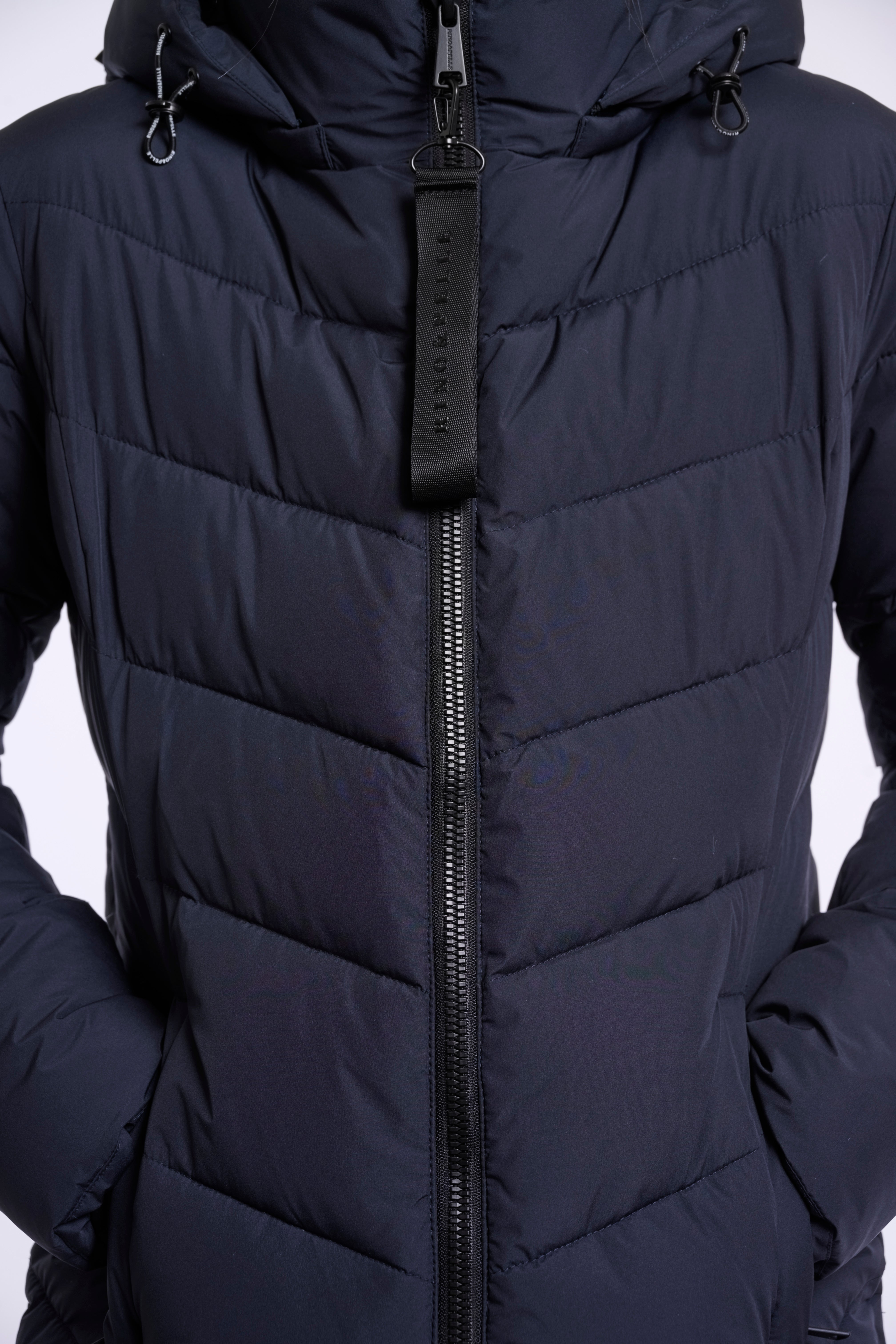 Piumino donna art. Yasmina Rino & Pelle Dark navy