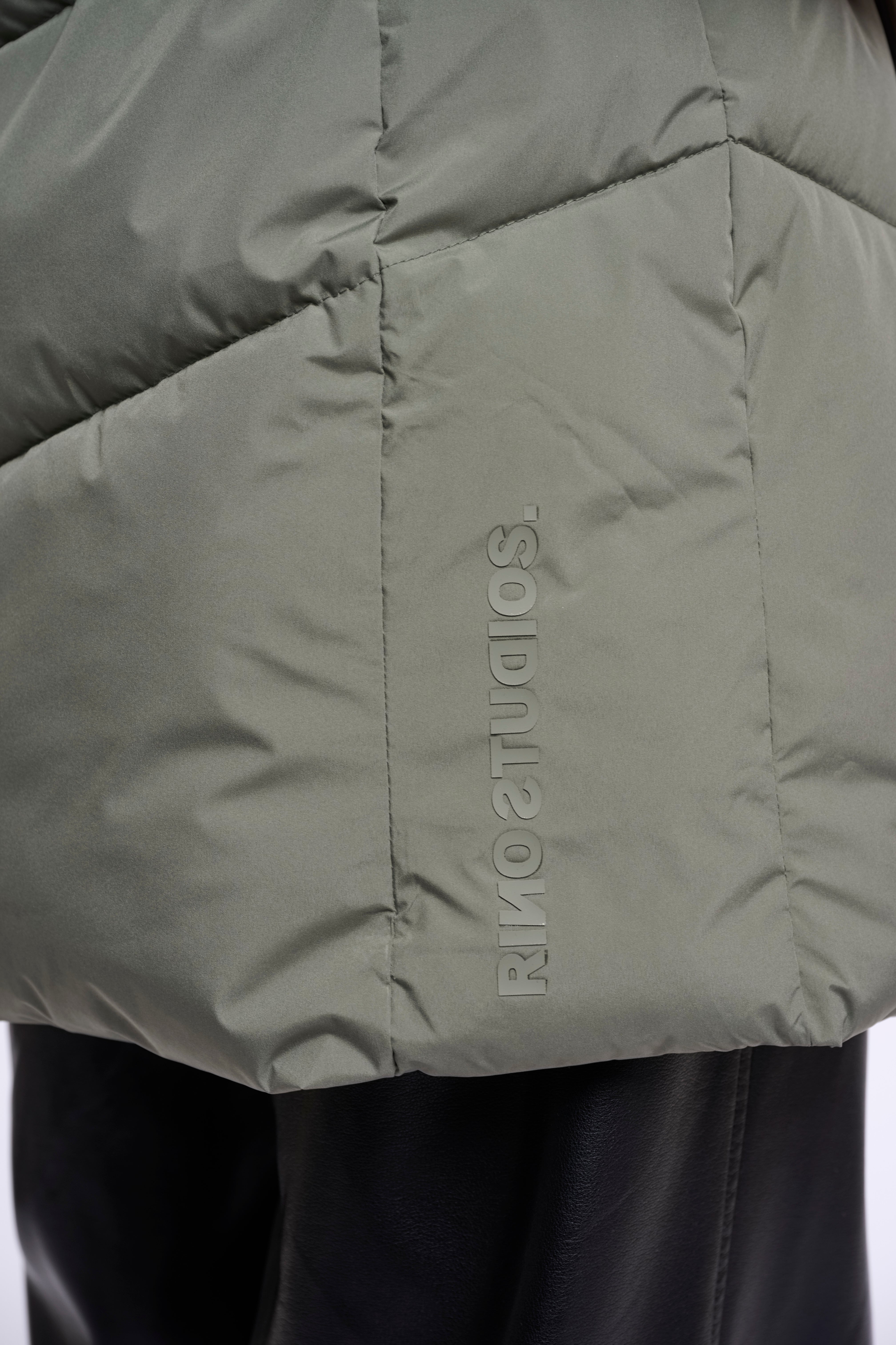 Piumino donna art. Yasmina Rino & Pelle Misty basil